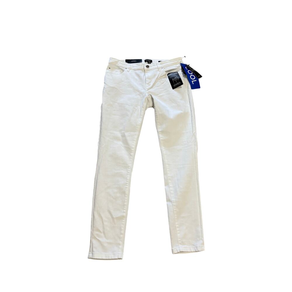 Jones New York 6 the Madison skinny ankle leg white jean shaping cool max nwt
